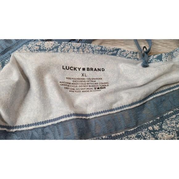 Lucky Brand Women's Size XL Spagetti Strap Tank Top Sports Summer Floral - Picture 8 of 10